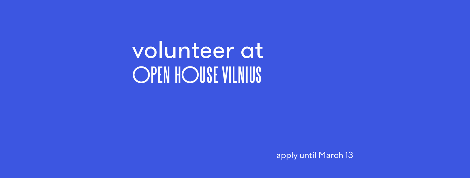 Open call for volunteers: join the Open House Vilnius team