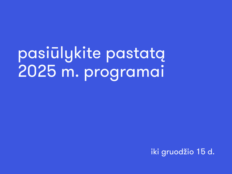 Pasiūlykite pastatą „Open House Vilnius“ 2025 metų programai 